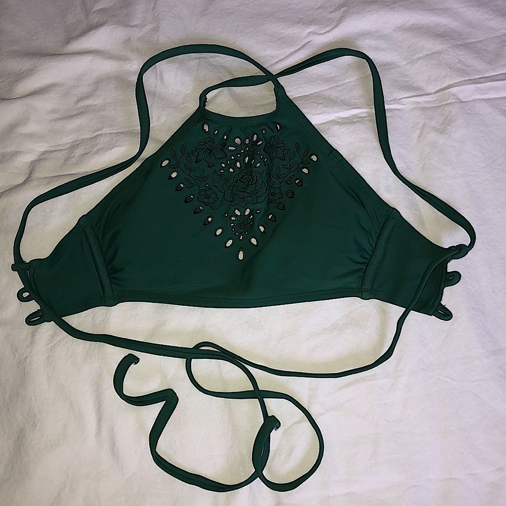 Green Bikini Halter Top